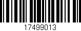 Código de barras (EAN, GTIN, SKU, ISBN): '17499013'