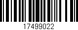 Código de barras (EAN, GTIN, SKU, ISBN): '17499022'