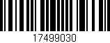 Código de barras (EAN, GTIN, SKU, ISBN): '17499030'