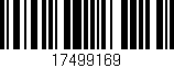 Código de barras (EAN, GTIN, SKU, ISBN): '17499169'