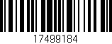 Código de barras (EAN, GTIN, SKU, ISBN): '17499184'