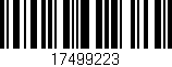 Código de barras (EAN, GTIN, SKU, ISBN): '17499223'
