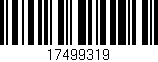 Código de barras (EAN, GTIN, SKU, ISBN): '17499319'