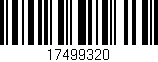 Código de barras (EAN, GTIN, SKU, ISBN): '17499320'