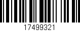 Código de barras (EAN, GTIN, SKU, ISBN): '17499321'