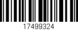 Código de barras (EAN, GTIN, SKU, ISBN): '17499324'
