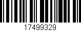Código de barras (EAN, GTIN, SKU, ISBN): '17499329'