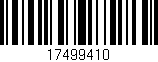 Código de barras (EAN, GTIN, SKU, ISBN): '17499410'