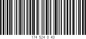 Código de barras (EAN, GTIN, SKU, ISBN): '174_524_0_43'