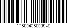 Código de barras (EAN, GTIN, SKU, ISBN): '17500435009949'