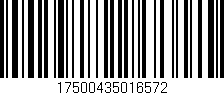 Código de barras (EAN, GTIN, SKU, ISBN): '17500435016572'