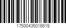 Código de barras (EAN, GTIN, SKU, ISBN): '17500435016619'