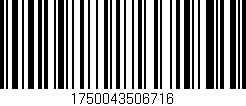Código de barras (EAN, GTIN, SKU, ISBN): '1750043506716'