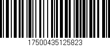 Código de barras (EAN, GTIN, SKU, ISBN): '17500435125823'