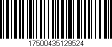 Código de barras (EAN, GTIN, SKU, ISBN): '17500435129524'