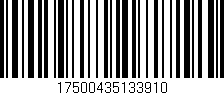 Código de barras (EAN, GTIN, SKU, ISBN): '17500435133910'
