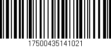 Código de barras (EAN, GTIN, SKU, ISBN): '17500435141021'