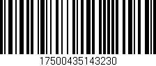 Código de barras (EAN, GTIN, SKU, ISBN): '17500435143230'