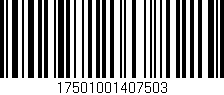 Código de barras (EAN, GTIN, SKU, ISBN): '17501001407503'