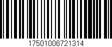 Código de barras (EAN, GTIN, SKU, ISBN): '17501006721314'