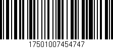 Código de barras (EAN, GTIN, SKU, ISBN): '17501007454747'