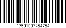 Código de barras (EAN, GTIN, SKU, ISBN): '17501007454754'