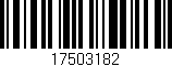 Código de barras (EAN, GTIN, SKU, ISBN): '17503182'