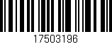 Código de barras (EAN, GTIN, SKU, ISBN): '17503196'