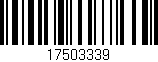 Código de barras (EAN, GTIN, SKU, ISBN): '17503339'