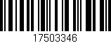 Código de barras (EAN, GTIN, SKU, ISBN): '17503346'