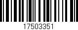 Código de barras (EAN, GTIN, SKU, ISBN): '17503351'