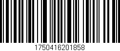 Código de barras (EAN, GTIN, SKU, ISBN): '1750416201858'