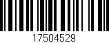 Código de barras (EAN, GTIN, SKU, ISBN): '17504529'
