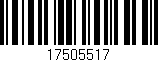 Código de barras (EAN, GTIN, SKU, ISBN): '17505517'