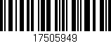 Código de barras (EAN, GTIN, SKU, ISBN): '17505949'