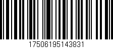 Código de barras (EAN, GTIN, SKU, ISBN): '17506195143831'