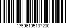 Código de barras (EAN, GTIN, SKU, ISBN): '17506195167288'
