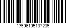 Código de barras (EAN, GTIN, SKU, ISBN): '17506195167295'