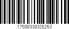 Código de barras (EAN, GTIN, SKU, ISBN): '17506339325253'