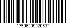 Código de barras (EAN, GTIN, SKU, ISBN): '17506339328667'