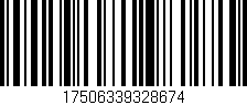 Código de barras (EAN, GTIN, SKU, ISBN): '17506339328674'