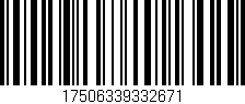 Código de barras (EAN, GTIN, SKU, ISBN): '17506339332671'