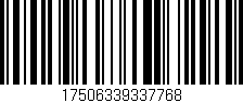 Código de barras (EAN, GTIN, SKU, ISBN): '17506339337768'