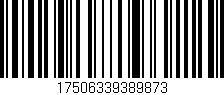 Código de barras (EAN, GTIN, SKU, ISBN): '17506339389873'