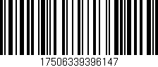 Código de barras (EAN, GTIN, SKU, ISBN): '17506339396147'