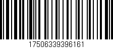 Código de barras (EAN, GTIN, SKU, ISBN): '17506339396161'
