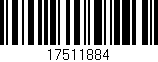 Código de barras (EAN, GTIN, SKU, ISBN): '17511884'