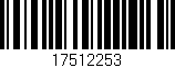 Código de barras (EAN, GTIN, SKU, ISBN): '17512253'