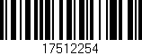 Código de barras (EAN, GTIN, SKU, ISBN): '17512254'