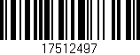 Código de barras (EAN, GTIN, SKU, ISBN): '17512497'